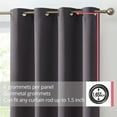thumbnail image 2 of Oxford Blackout Grommet Curtain Panels, 2 of 42