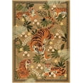 thumbnail image 2 of Beltran 8x10 Washable Tiger Area Rug – Vintage Safari Non Slip Carpet, Boho Camel Print Rug for Large Living Room Open Floor Plan Bedroom, Easy Clean, 2 of 7