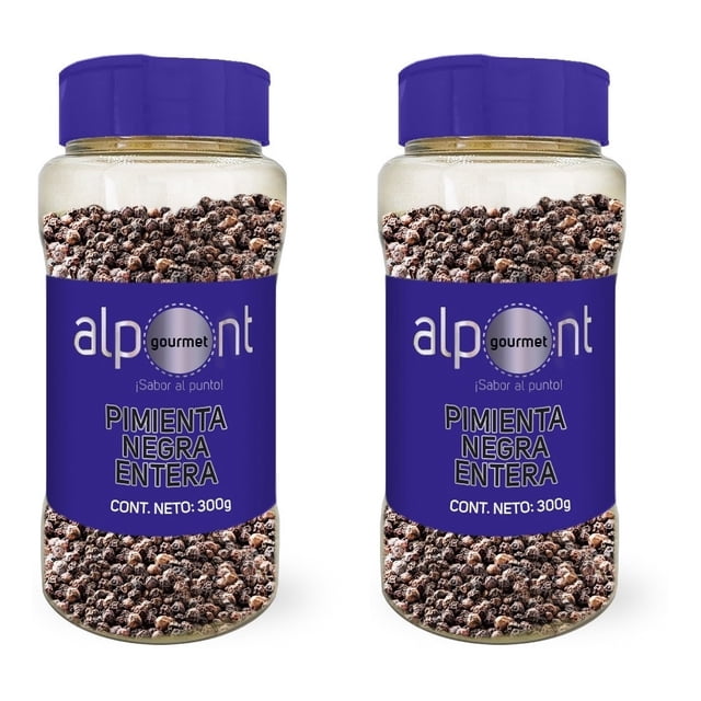 Alpont Pimienta Negra Entera 300 Gramos 2 Piezas