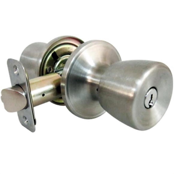 Taiwan Fu Hsing Industriel 221801 Verrou d'Entrée Tru-Guard, Bouton Style Tulipe Moyen, Acier Inoxydable