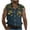 Navy, variant on WREESH Men Summer Camouflage Button Down Tank Top Sleeveless Casual Muscle Shirt with Pockets Trendy