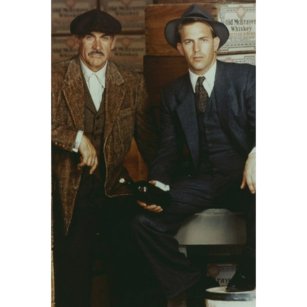 Sean Connery And Kevin Costner In The Untouchables By Whisky Bootleg 24x36 Poster Walmart Com Walmart Com