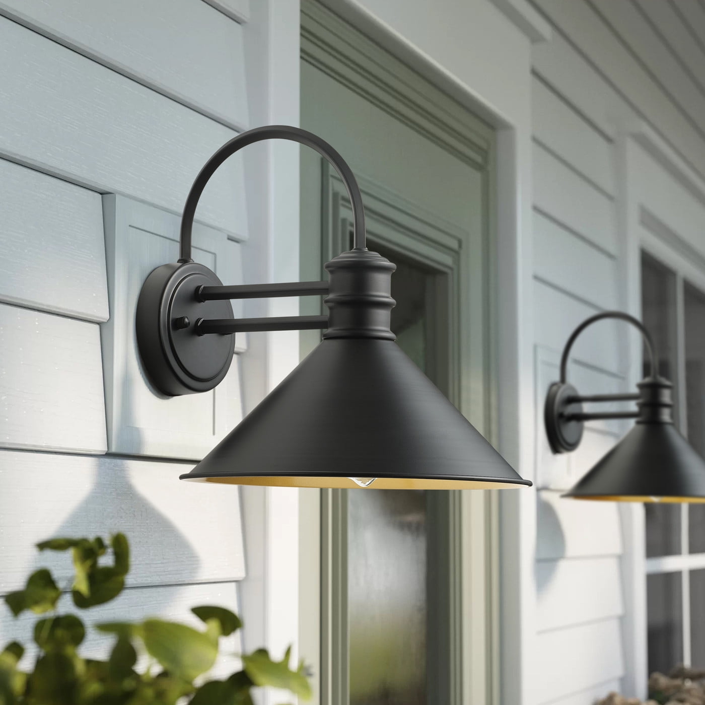 Aiwen Novelty Wall Sconce Classic Black Wall Lamp Modern Indoor Outdoor Light Fixture