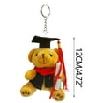 thumbnail image 2 of geerera Stuffed Animal Small Bear Keychain, Graduation Bears Wearing Doctoral Hat, Little Bears Cloth Doll Pendant, Graduation Season Commemorative Gift for Friends, 2 of 5