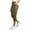 Army Green, variant on Women's Pants, High Waist Knit Pants for Daily Wear with Pockets Sophisticated Corded Comfort Blend Trousers Army Green S