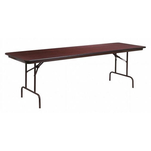 Flash Furniture 8-Foot Mahogany Melamine Laminate Folding Banquet Table