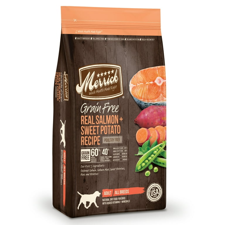 Merrick salmon dog food 25 lb sales