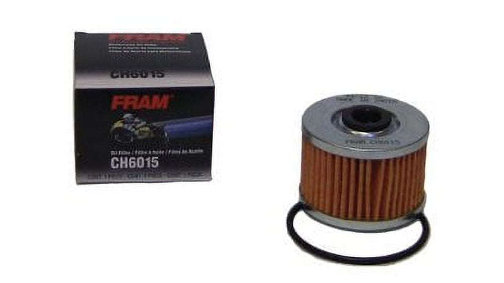 (3 pack) FRAM Motorcycle/ATV Oil Filter, CH6015 for select Honda, Kawasaki and Suzuki Motorcycles