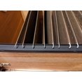 thumbnail image 5 of Custom Accents Riel para archivos colgantes de PVC para lados de 1/2 cajón, 2 pies de largo, color negro (2 pares, 4 unidades), 5 of 5