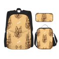 thumbnail image 1 of Fotbe German Shepherd Dog Set Escolar 3 en 1 para Niños - Mochila Duradera con Lonchera Aislante y Estuche para Lápices - Mochila Escolar para Niños y Niñas, 1 of 7