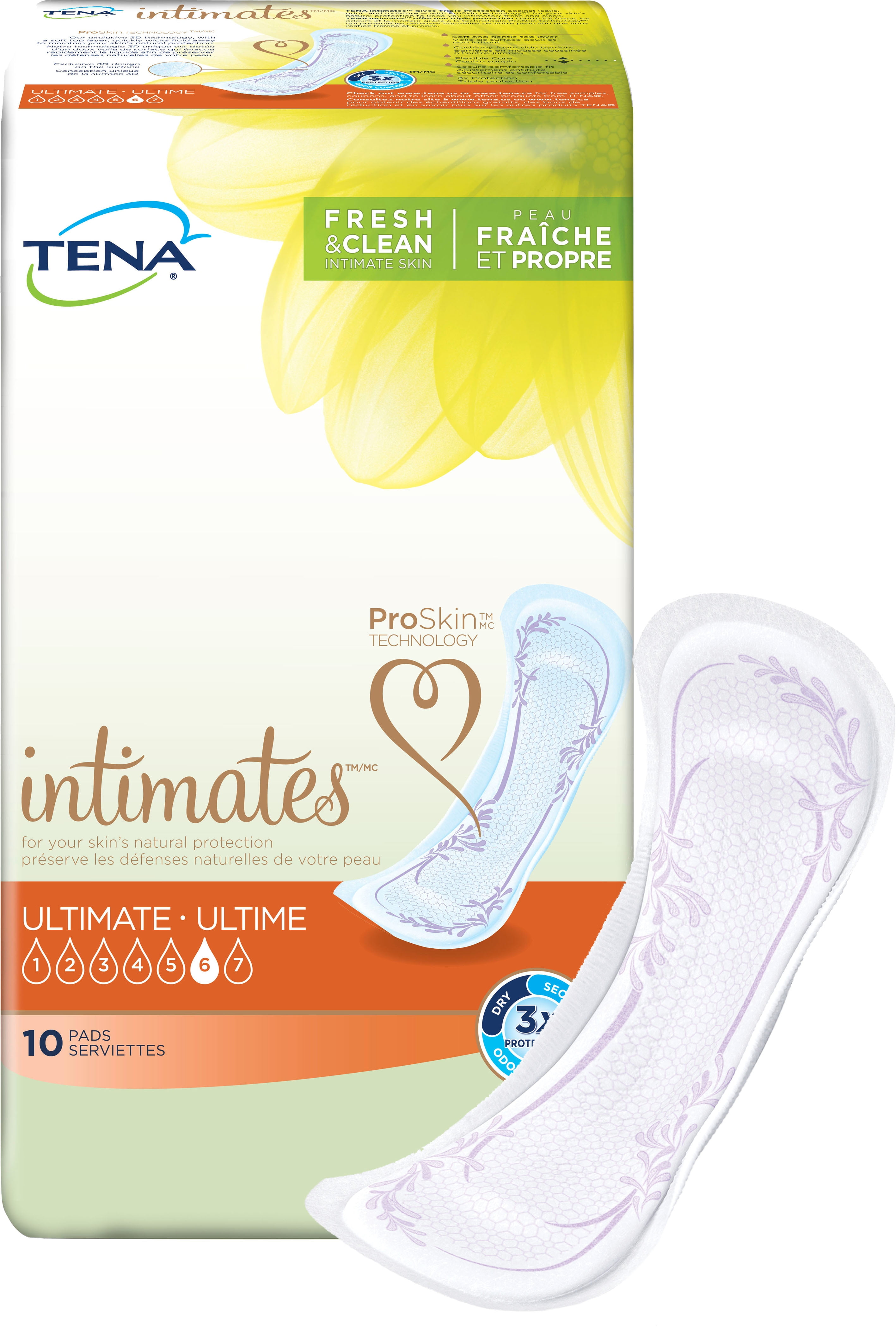 TENA Intimates Ultimate HEAVY Absorbency Female Incontinent Pad