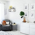 thumbnail image 7 of Tempaper Textured Faux Brick White Peel and Stick Wallpaper, 20.5" x 16.5', 7 of 7