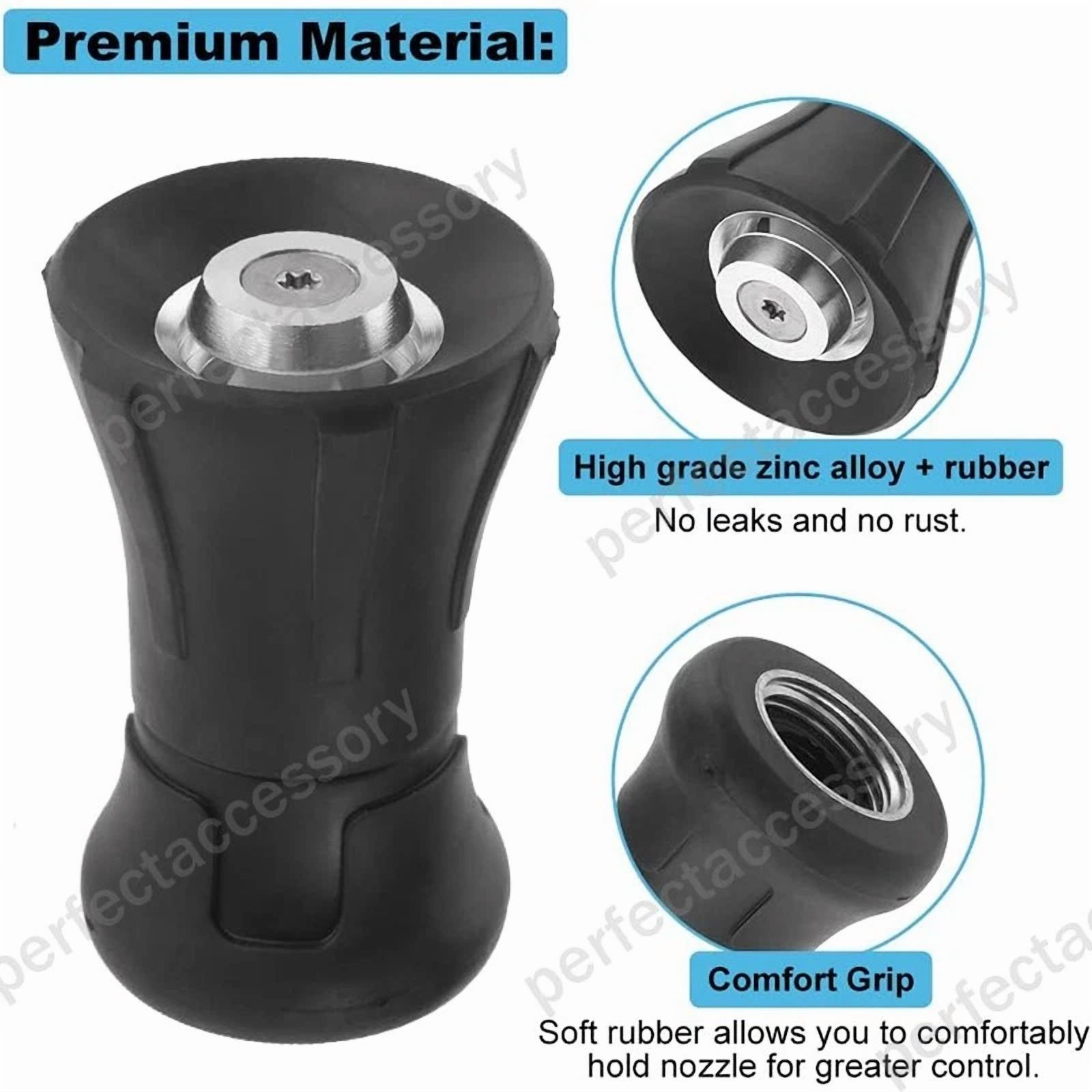 PURELY- Fireman Style Garden Hose Nozzle High Pressure Sprayer Washing Jet Adjustable