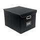 thumbnail image 4 of Caja de almacenamiento organizadora de artículos diversos, artículos de tocador de oficina, libros, contenedor de almacenamiento plegable Negro, 4 of 9