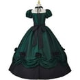 thumbnail image 5 of Women's Gothic Victorian Rococo Dress Civil War Southern Belle Tea Party Ball Gown Medieval Evening Dress, 5 of 7