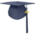 thumbnail image 5 of Misscom Matte Graduation Cap Gown Set with 2025 Tassel for High School and Bachelor Graduation dress robe ,navy,39(4'6" to 4'8" ), 5 of 5