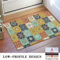 thumbnail image 3 of Orange Boho Bohemia Floral Geometric Pattern Door Rugs,Washable Non Slip Door Mats Indoor,Decorative Door Mats,Entry Mat Indoor for Entrance,Bedroom,Kitchen,Bathroom,16"x24", 3 of 6