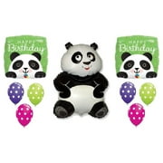 PANDA Pandemonium Body Jungle Polka Dots Birthday Party Mylar Latex Balloons Set