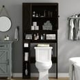 thumbnail image 4 of Furnihold 32.3''W Over The Toilet Storage Cabinet with Barn Doors Farmhouse Bathroom Cabinet Over Toilet, Espresso, 4 of 6