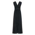 thumbnail image 5 of Drses‌‌ ‌‌‌Women's Plus Size Sexy Maxi Dress - Sleeveless Deep V Neck & Double High Slit for Beach Club Halloween, 5 of 7