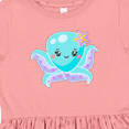 thumbnail image 4 of Inktastic Cute Octopus Blue with Star Girls Toddler Dress, 4 of 5