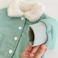 thumbnail image 6 of Lenpel Baby Boys Girls' Winter Coat Newborn Infant Button down Lapel Fleece Lined Jacket Fall Thick Warm Outwear, 6 of 7