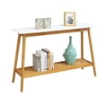 thumbnail image 4 of Convenience Concepts Oslo Console Table in White and Natural Wood Finish, 4 of 5