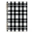thumbnail image 3 of joogoo Spiral Journal Notebook Black Checkered Pattern College Ruled Notebooks 8.3" x 5.7" 2 PCs, 3 of 8