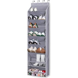 MISSLO 8 Deep Pockets Over the Door Shoe Organizer Large Hanging Shoe Rack Holder Fit 20 Pairs Sneakers for Closet Door Storage Boots Black Walmart