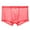 Red, variant on rygai Men Underpants Breathable Lint Free Elastic Waist Inside Wearing Polyester Quick Dry Mesh Men Boxers Underpants Gift for Adult,Green L