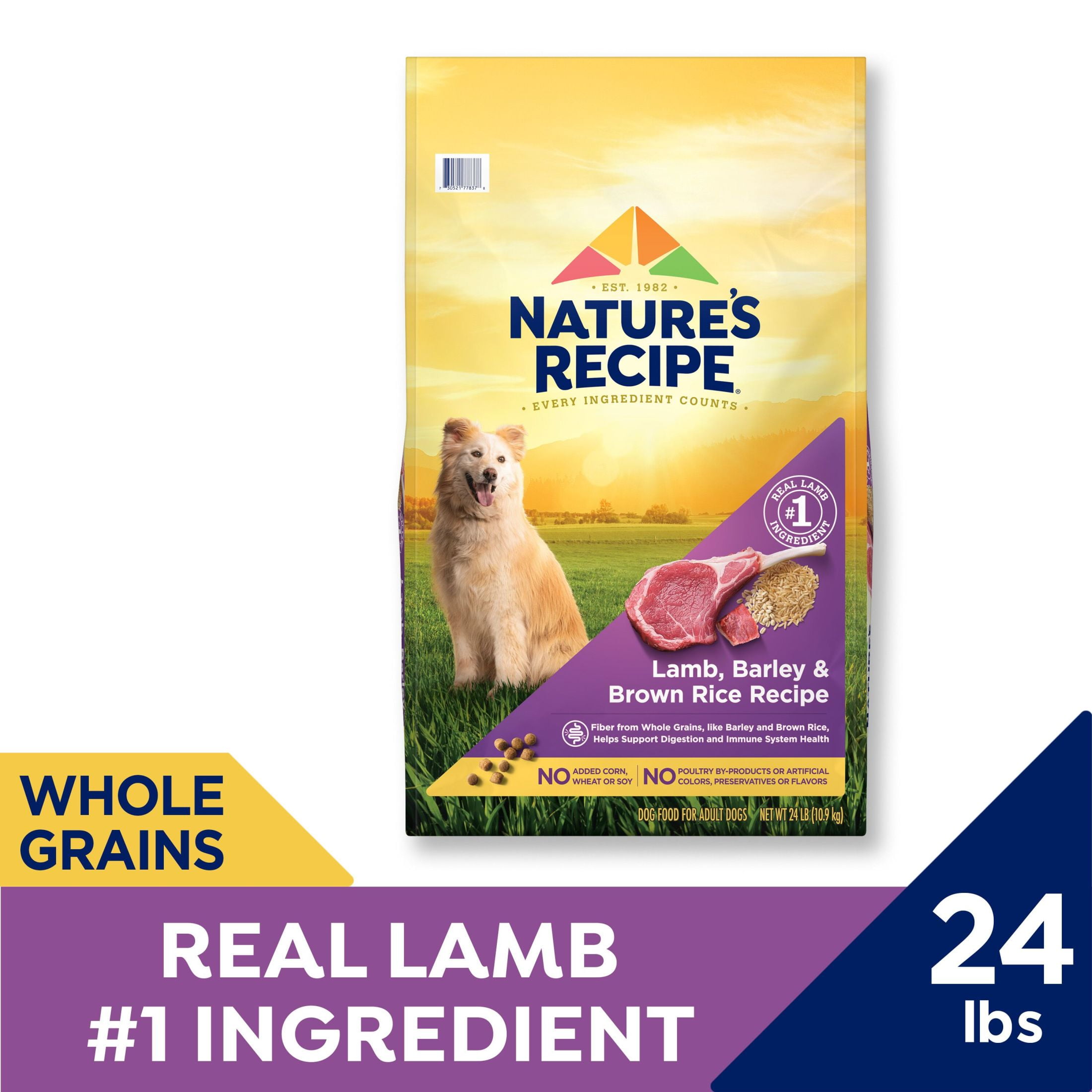 Nature s Recipe Original Dry Dog Food for Adult Dogs Lamb Rice