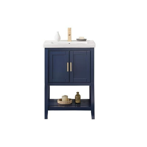 Legion Furniture WLF9024-B 24 in. Kd Blue Sink Vanity