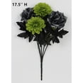 thumbnail image 5 of Mainstays 17.5'' Artificial floral Green Dahlia Bush.Green & Black,Decoration, 5 of 5