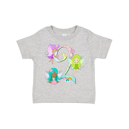 

Inktastic Flower Fairies Second Birthday Gift Toddler Boy or Toddler Girl T-Shirt