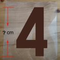 thumbnail image 3 of Parches termoadhesivos de color rojo y negro de 5 a 23 cm con letras para hacer tú mismo, para camisetas de baloncesto, fútbol y ropa, 3 of 5