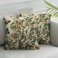 thumbnail image 2 of COMIO Chinoiserie Pillow Covers Butterfly Leaves Throw Pillow Covers Set of 2 Colorful Geometric Pillow Cases for Couch Sofa Home Living Room Decorations Modern Decor, 2 of 6