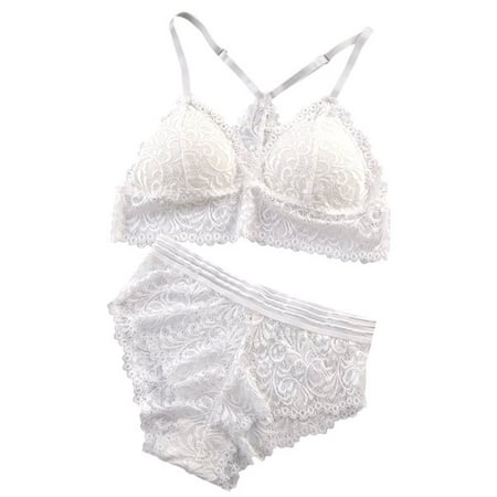 

Fashion Sexy 2 Women s Lace Sexy Underwear Women s Openwork Strap Bra And Panties Suit