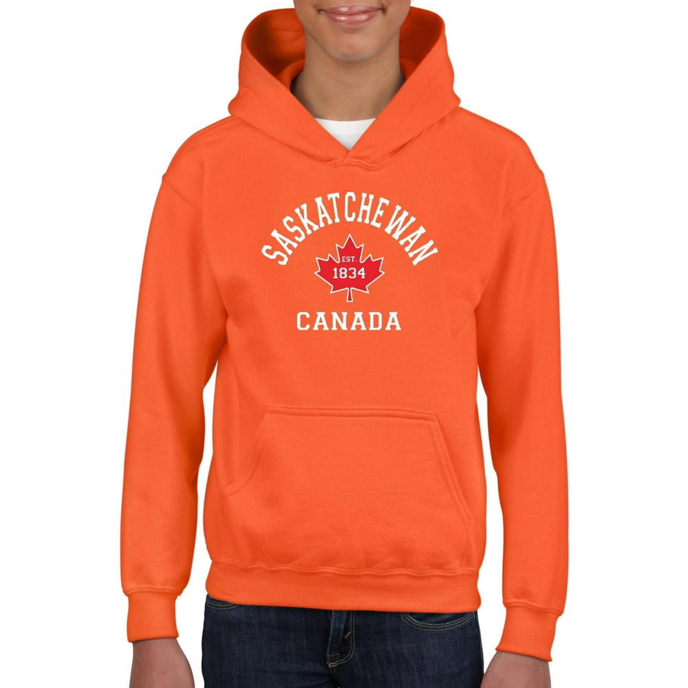 Normal is Boring Youth Saskatchewan Canada Hoodie For Girls and Boys