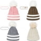 thumbnail image 4 of Gorro peluca invierno estilo coreano gorro de lana gorro cálido forrado con vellón gorro de punto grueso que combina con todo gorro peluca, 4 of 6
