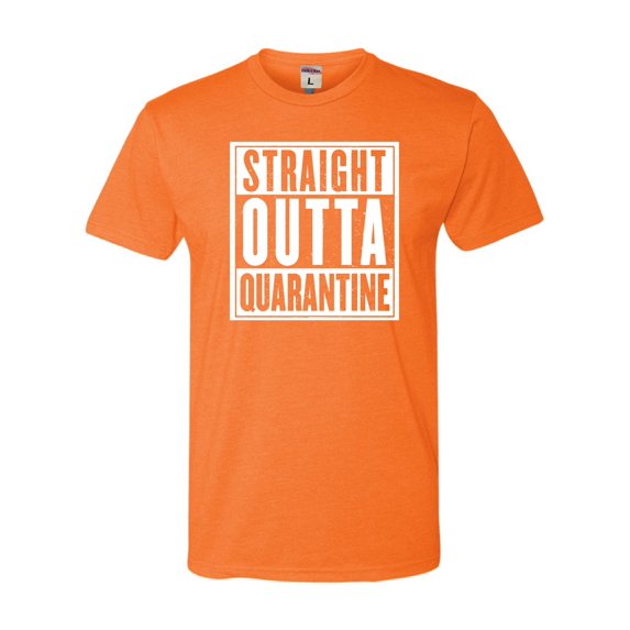 Adult Straight Outta Quarantine Deluxe T-Shirt