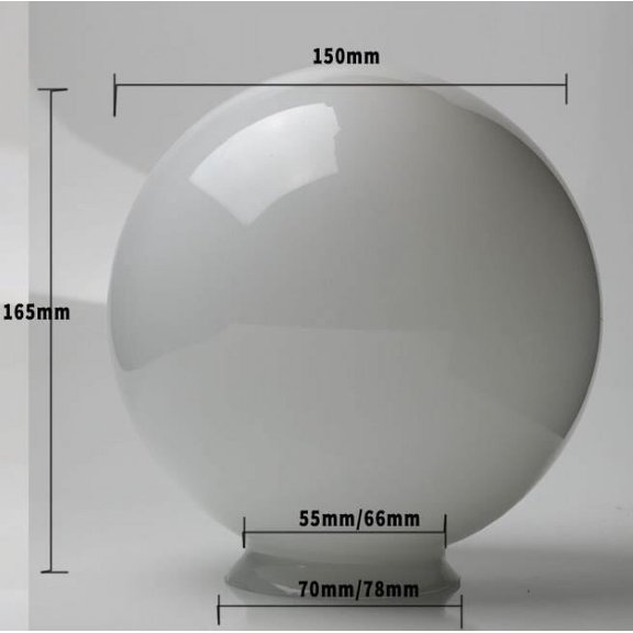 QIDITONG Glass Spherical Globe Lampshade Pendant Lamp Glass Shade Cover Ceiling Lamps Replacement Lampshade For Bedroom Living Room Dining Room