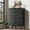 Black, variant on FURNIWAY Black Dresser for Bedroom, 4 Drawers Dresser Wood Storage Tower Clothes Organizer, Chest of 4 Drawers, Large Capacity Storage Cabinet, Nightstand for Bedroom, Hallway, Entryway