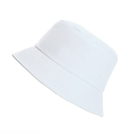 Uonlytech Women Men Sun Hat Outdoor UV Protection Summer Fisherman Hat Bucket Hat Summer Beach Sun Protection (White)