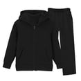thumbnail image 2 of Kids Girls Boys 2 Piece Tracksuit Athletic Sweatsuits Sets Full Zip Hooded Sweatshirt and Jogger Sweatpants Clothing Sets, 2 of 7