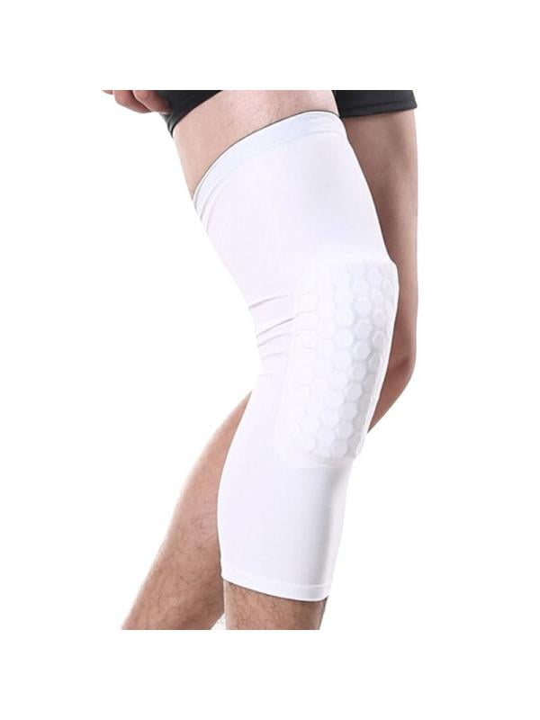 1x Basketball Antislip Compression Leg Knee Calf Support Long Sleeve Brace Guard 