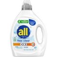 thumbnail image 1 of all Liquid Laundry Detergent, Free Clear for Sensitive Skin with OXI, Unscented and Hypoallergenic, 2X Concentrated, 90 Loads, 1 of 5
