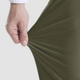 thumbnail image 6 of XDZJLR Mens Pants Solid Color Business Fashion with Pocket Long Straight Casual Pants for Men Green S, 6 of 7