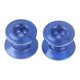 thumbnail image 1 of 2 ruedas guía para coche RC, piezas para coches de control remoto, componentes de transmisión de metal para bricolaje. Azul, 1 of 9