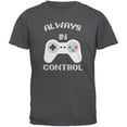 thumbnail image 1 of Gamer Always in Control Dark Heather Adult T-Shirt, 1 of 1