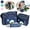 Dark Blue, variant on TeqHome 4Pcs Diaper Bag Tote Set with Napping Changing Pad Diaper Mummy Travel Bag Shoulder Bag Light Blue